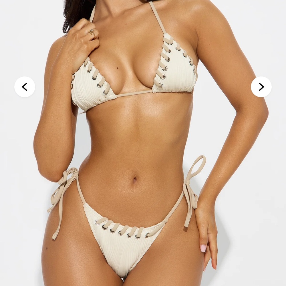 Diana Contrast Whipstitch Bikini
